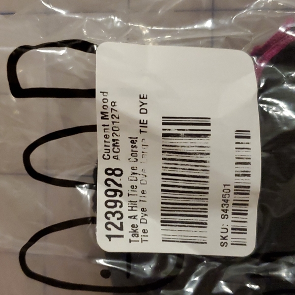 Dolls Kill Take a hit tie dye corset large - Picture 4 of 6